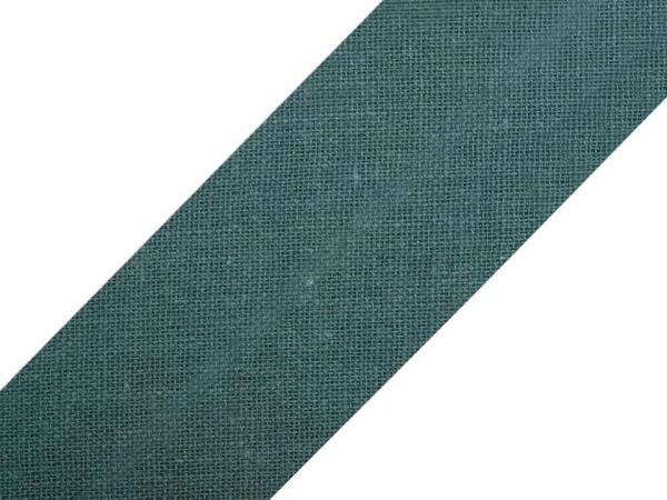 Schrägband Baumwolle Breite 20 mm gefalzt - Dunkelgrün